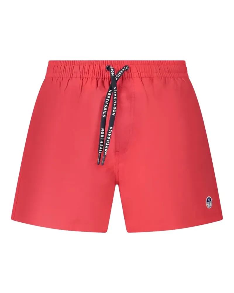 North Sails drawstring-waist logo-patch swim shorts - Rot Rot