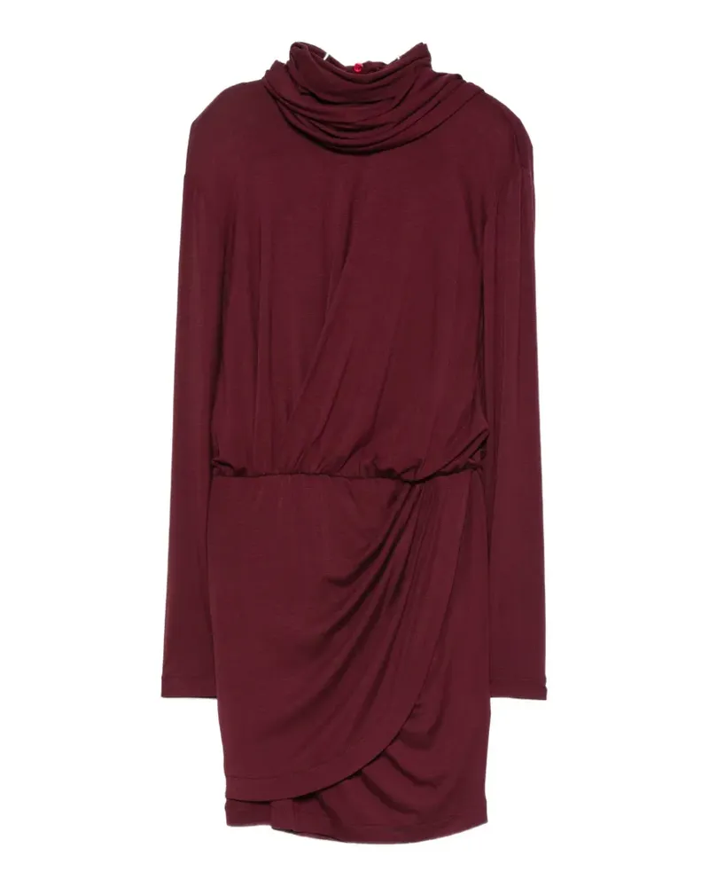 Blumarine draped wrap-style mini dress - Rot Rot