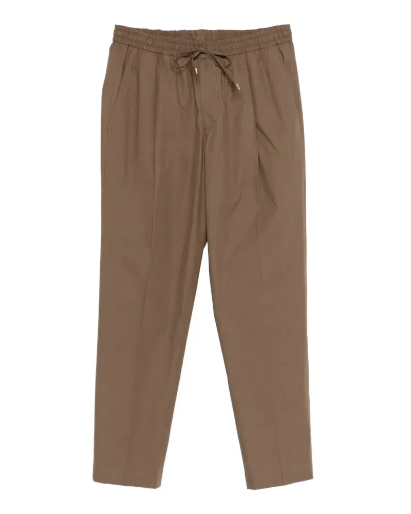 Briglia 1949 drawstring-waist pleated trousers - Braun Braun