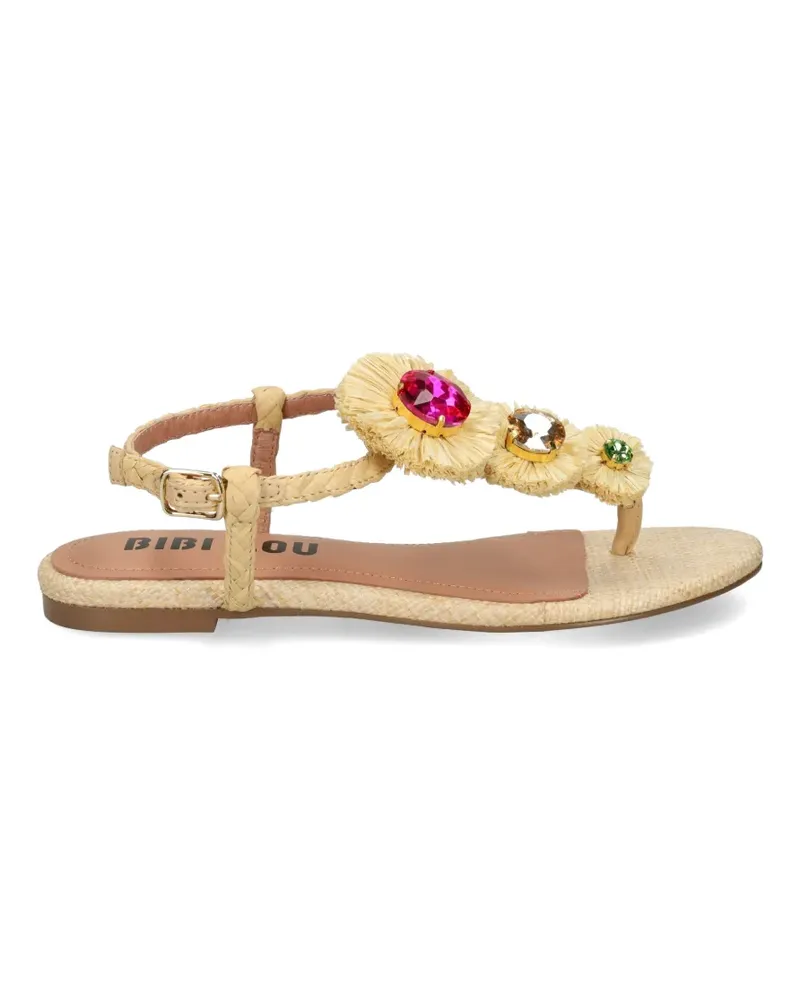 Bibi Lou Vavin crystal-embellished sandals - Nude Nude
