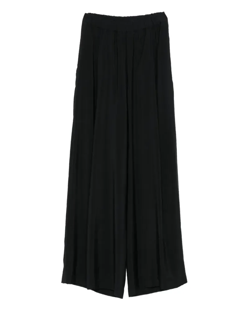 Gentry Portofino Bundfaltenhose mit elastischem Bund - Schwarz Schwarz