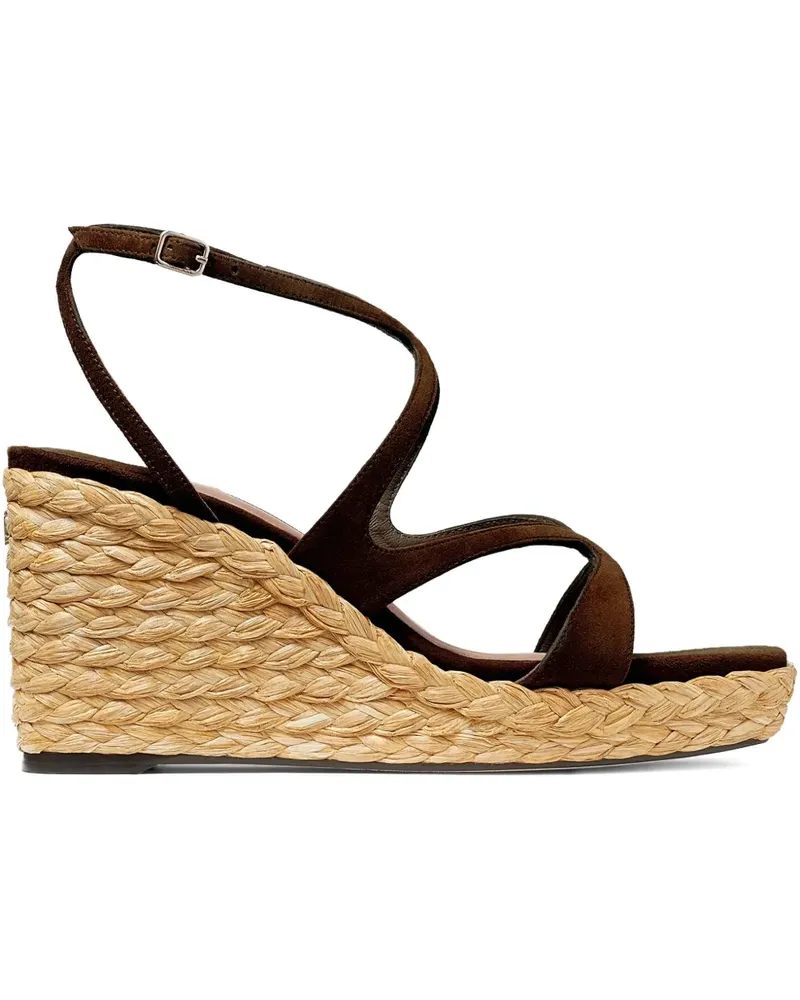 Jimmy Choo Ayla Plateau-Sandalen 85mm - Braun Braun
