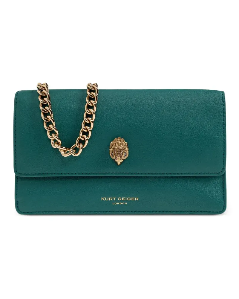 Kurt Geiger Sloane leather clutch bag - Grün Grün