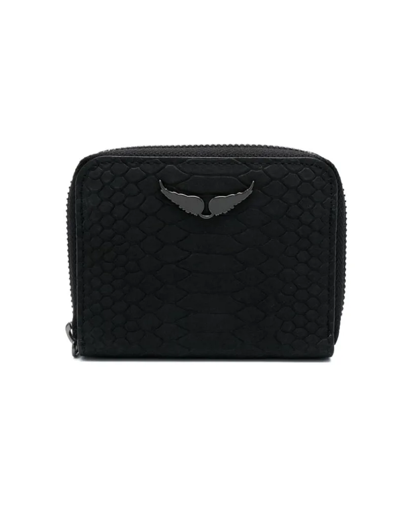Zadig & Voltaire Mini Portemonnaie - Schwarz Schwarz