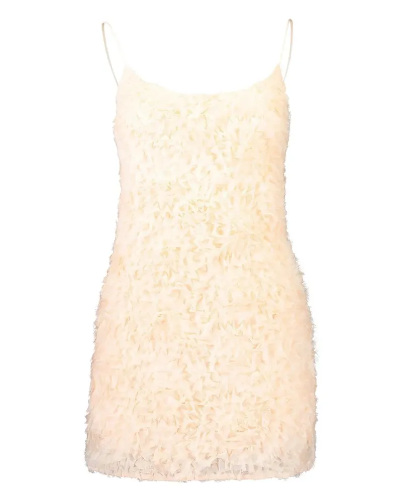 Aje. Gerüschtes Colette Minikleid - Nude Nude