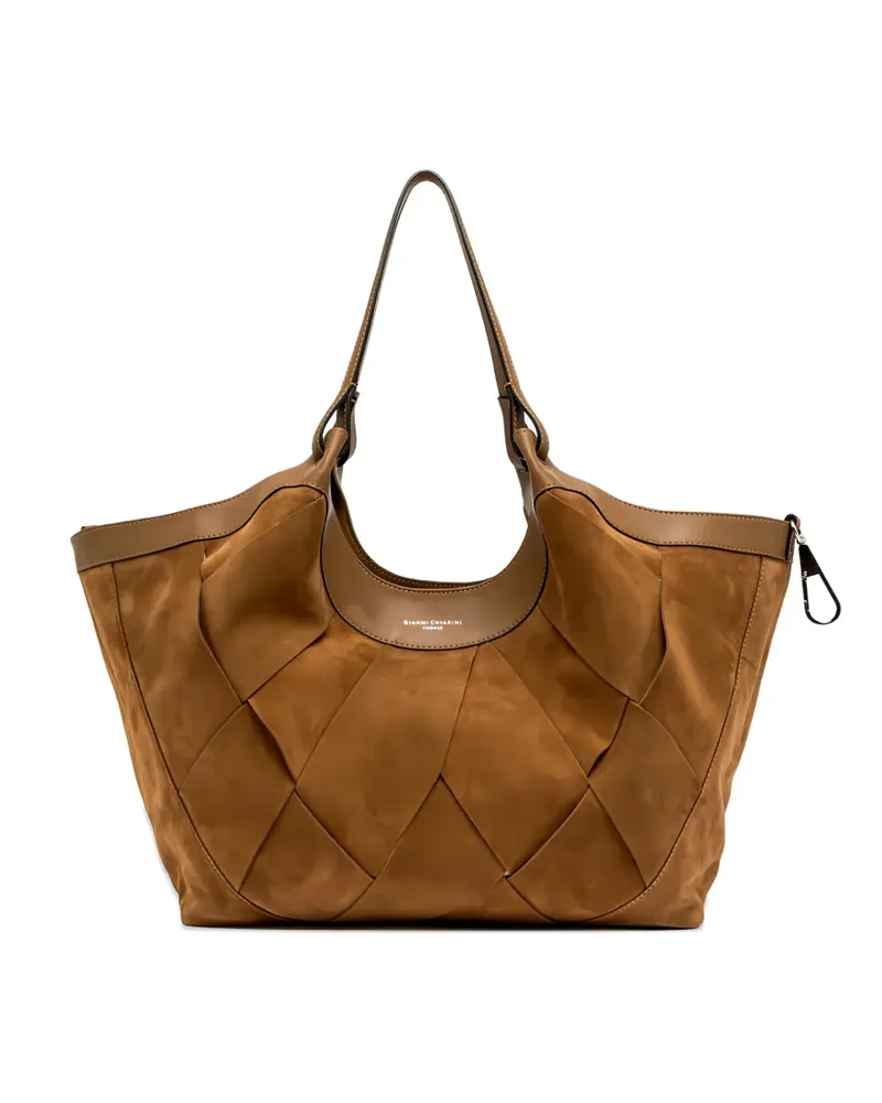 Gianni Chiarini woven-effect shoulder bag - Braun Braun