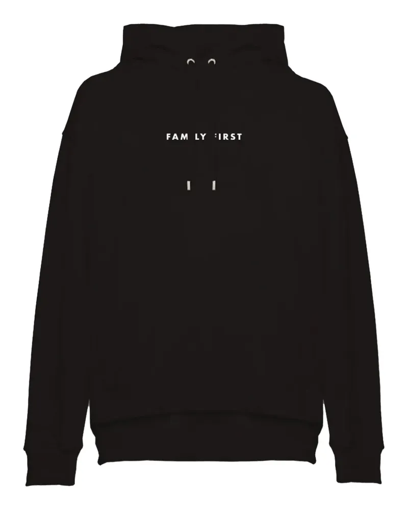 Family First Hoodie mit Logo-Print - Schwarz Schwarz