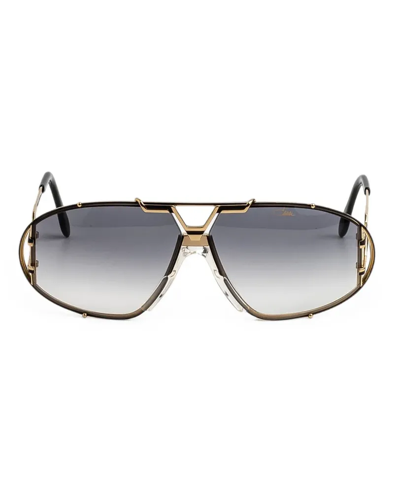 CAZAL Sonnenbrille mit geometrischem Gestell - Schwarz Schwarz
