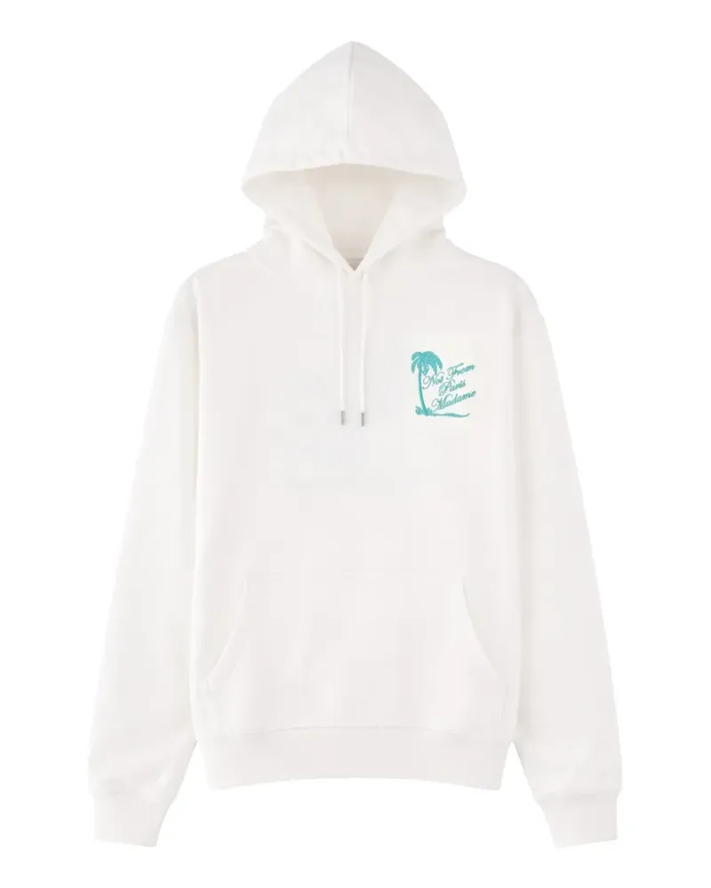 Drôle de Monsieur drawstring graphic hoodie - Weiß Weiß