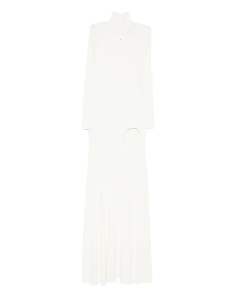 COPERNI Geripptes Strickkleid - Weiß Weiß