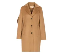 Einreihiger Mantel - Braun