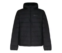 Gefütterte Kapuzenjacke - Schwarz