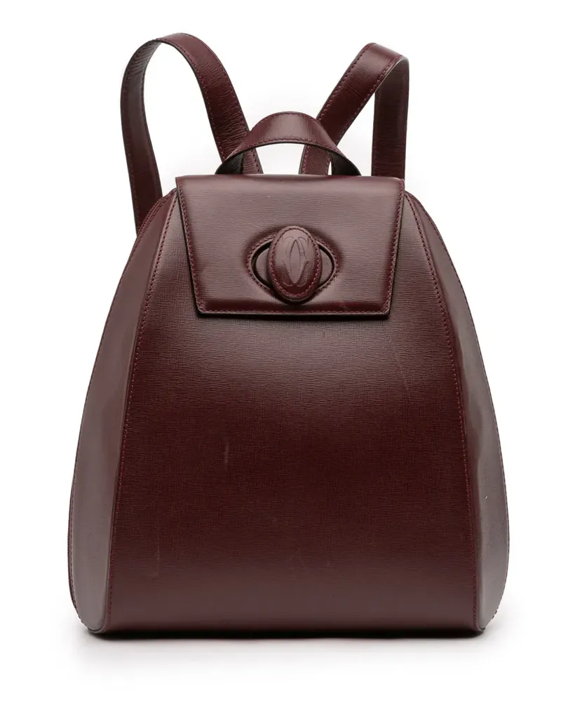 Cartier 1980-2000 Leather Must De  backpack - Rot Rot