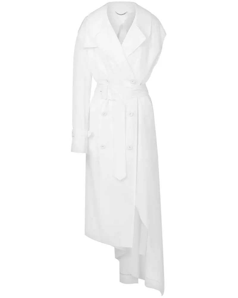 Moschino Einärmeliger Trenchcoat - Weiß Weiß