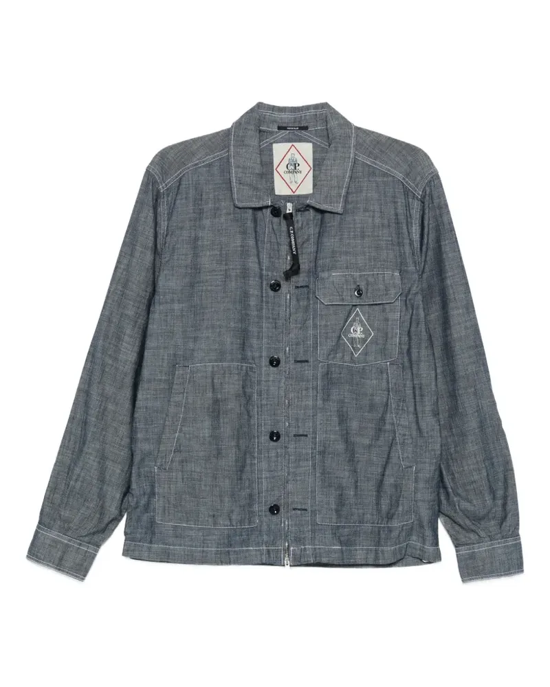 C.P. Company button pocket shirt - Blau Blau