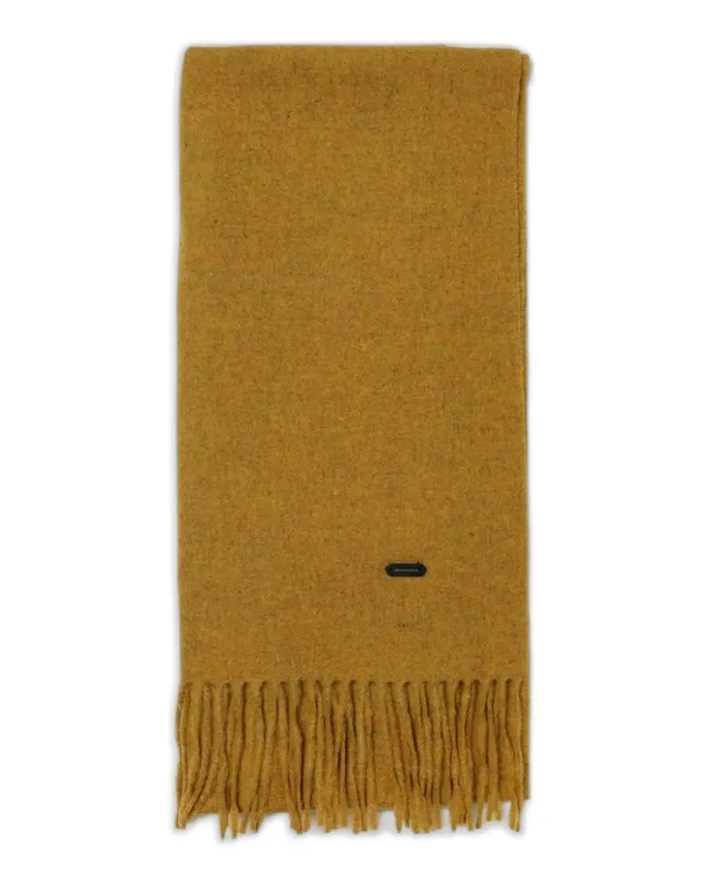 Brooksfield fringed-edge cashmere scarf - Gelb Gelb