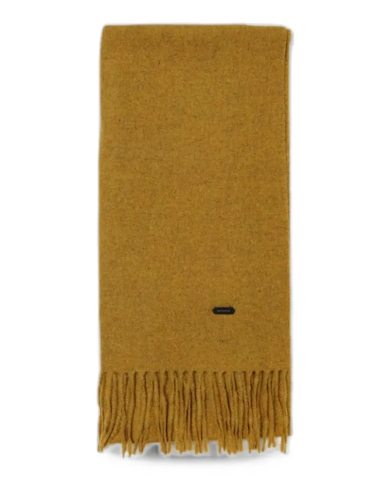 Brooksfield fringed-edge cashmere scarf - Gelb Gelb
