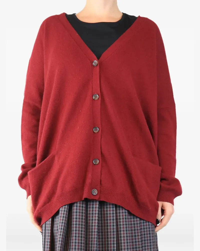..,merci Cardigan mit V-Ausschnitt - Rot Rot