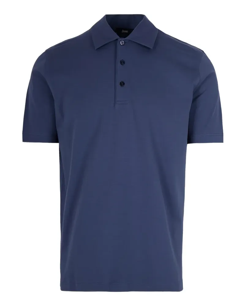 Herno Poloshirt mit kurzen Ärmeln - Blau Blau