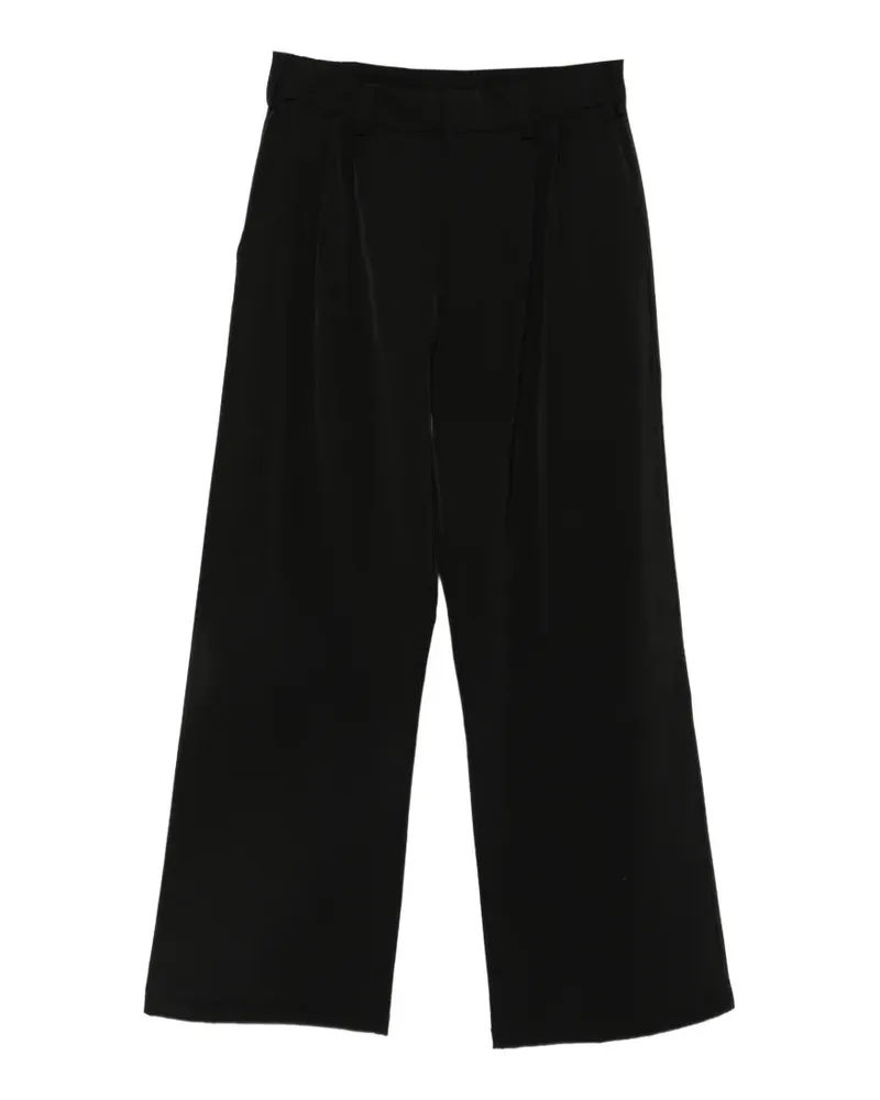 RAINS Wide-Leg-Hose mit Bundfalten - Schwarz Schwarz