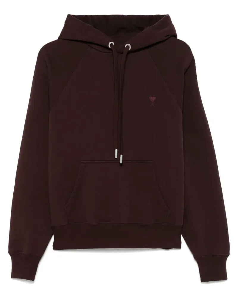 AMI Paris Hoodie mit Ami de Coeur-Motiv - Braun Braun