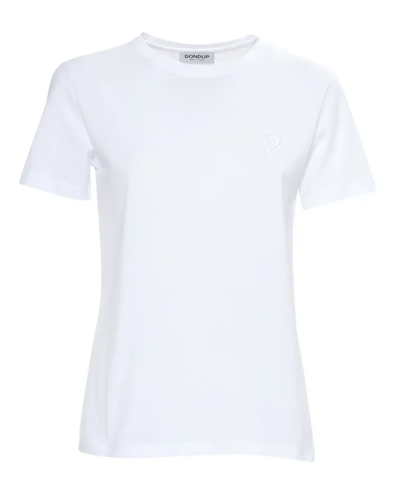 Dondup embroidered-logo T-shirt - Weiß Weiß