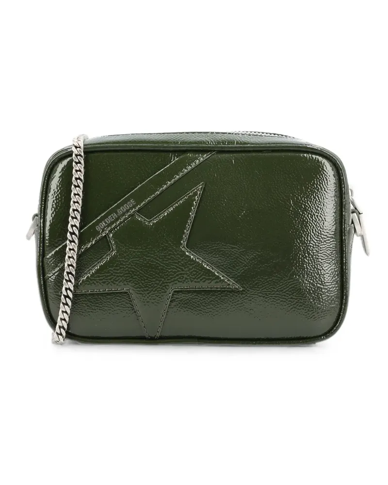 Golden Goose Star-patch patent shoulder bag - Grün Grün