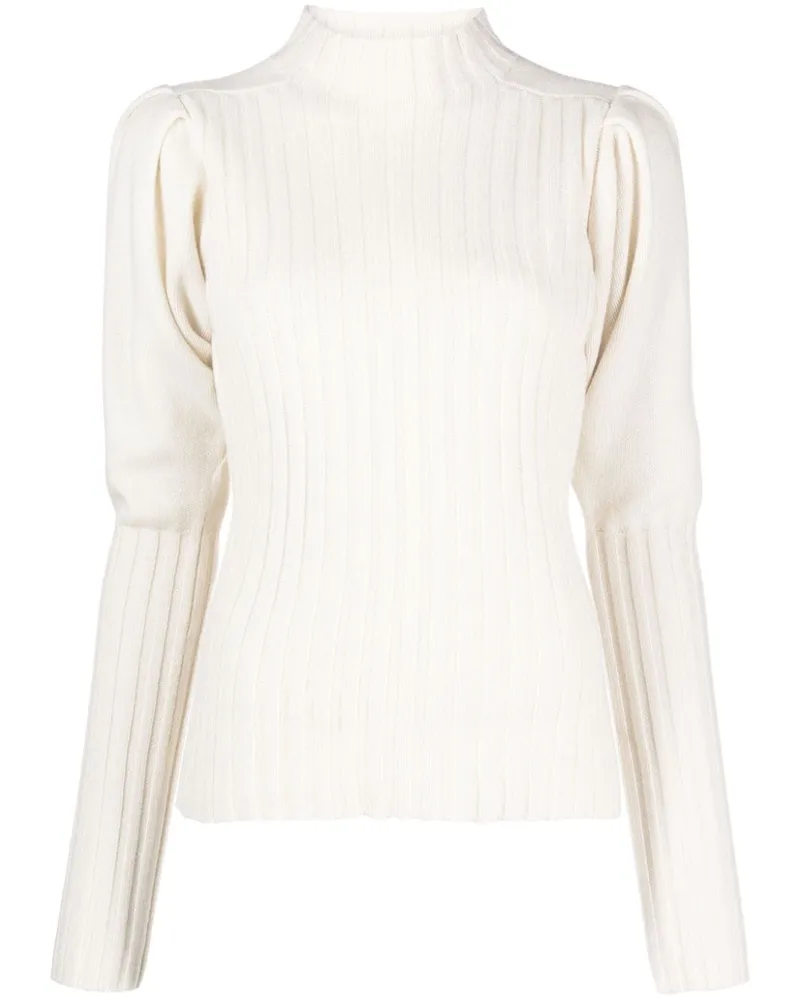 Chloé Gerippter Kaschmirpullover - Nude Nude