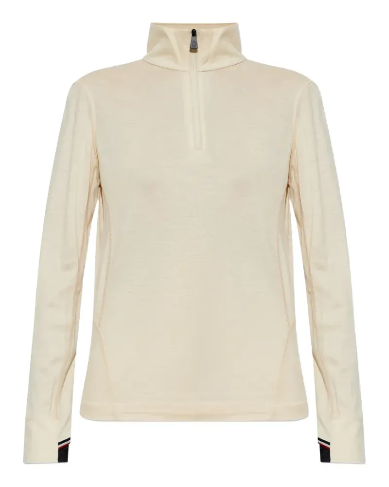 Moncler Pullover mit Reißverschluss - Weiß Weiß