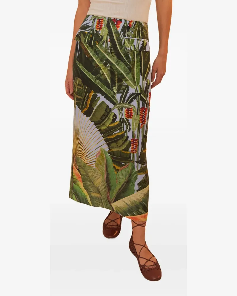 FARM Rio Midirock mit Amazonia Forest-Print - Blau Blau