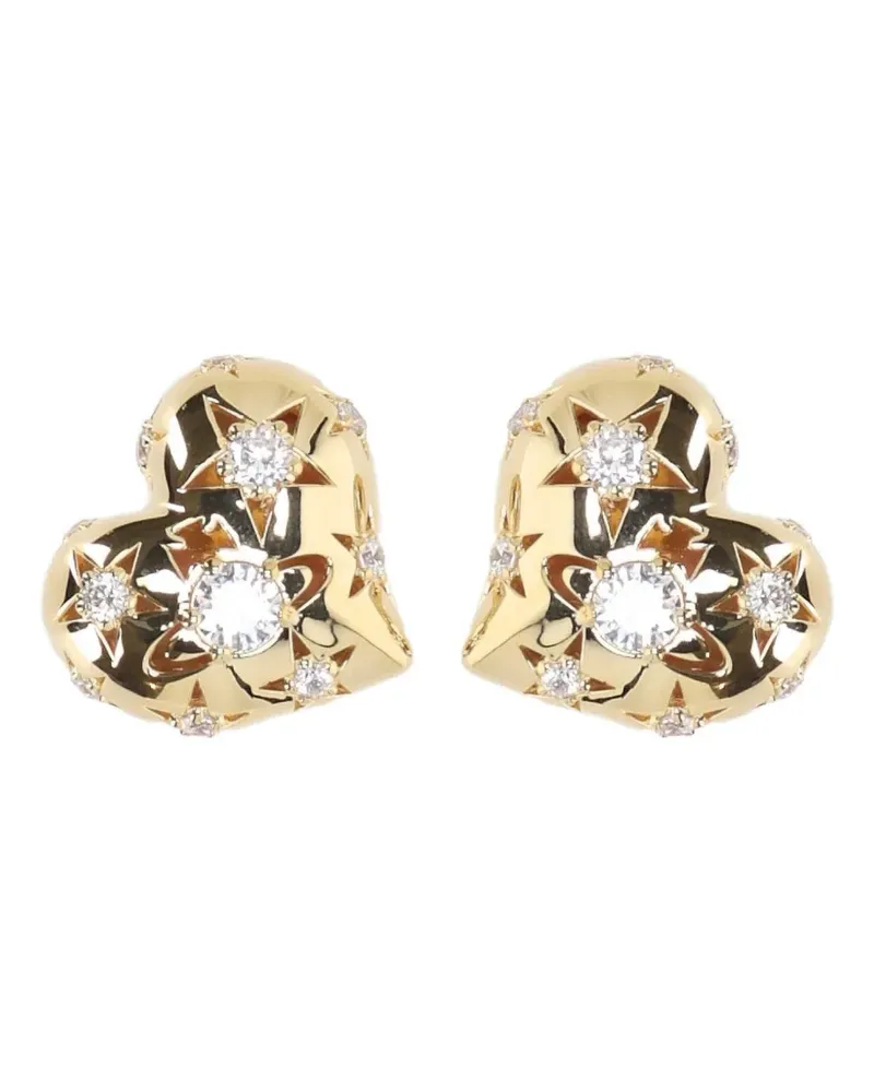 Vivienne Westwood heart bijou earrings - Gold Gold