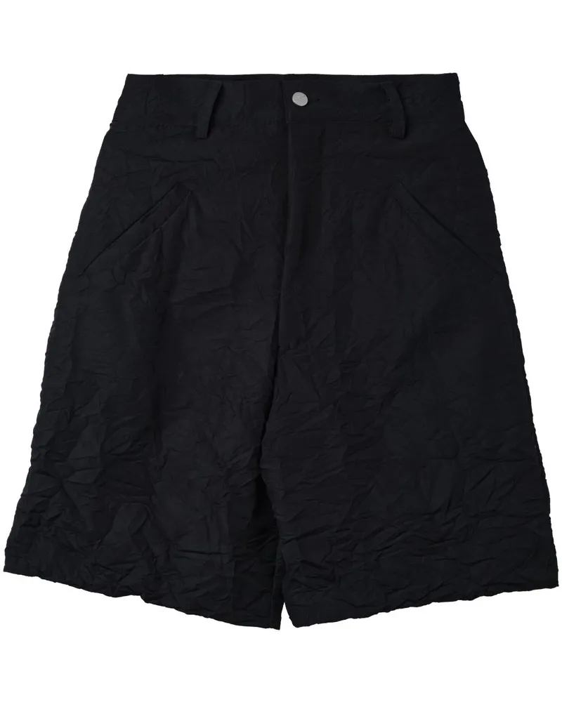 Spencer Badu Shorts mit Knitteroptik - Schwarz Schwarz