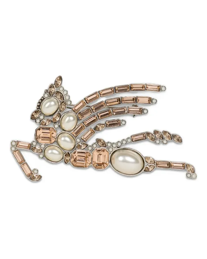 Etro Pegaso Pearls Brosche - Gold Gold