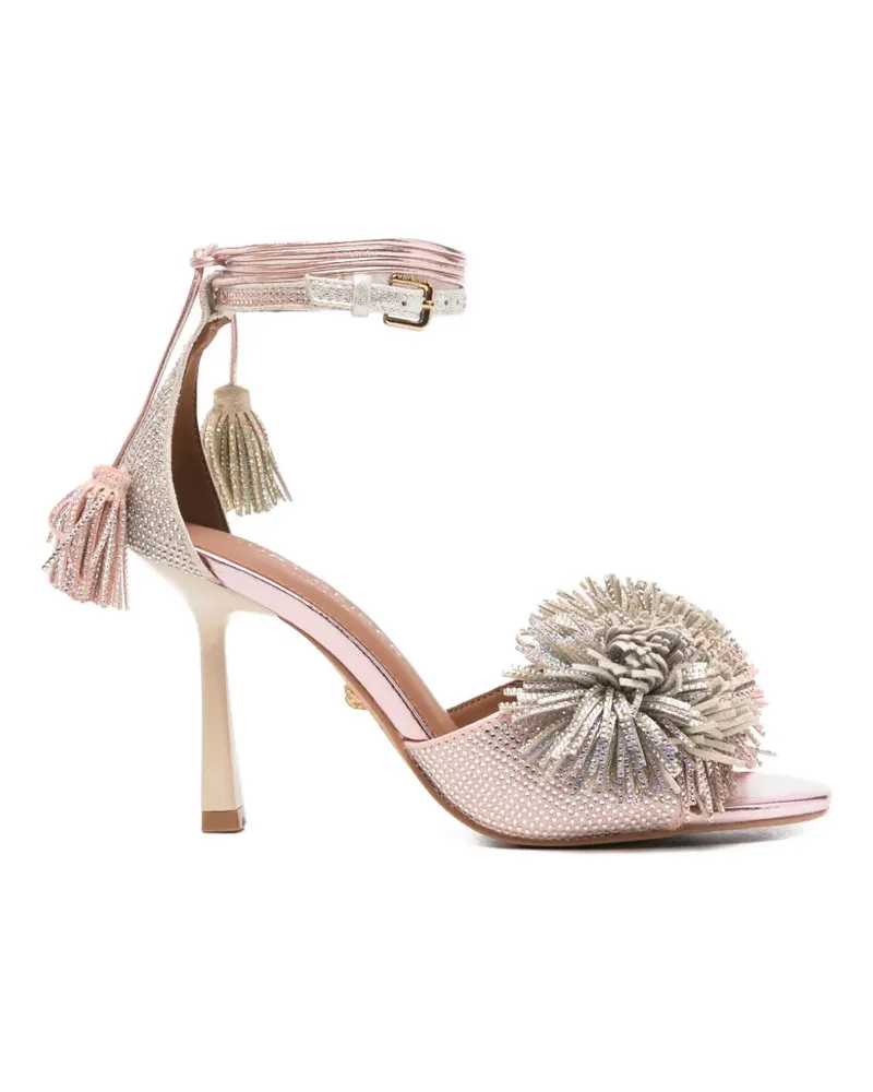 Kurt Geiger pompom-embellished heeled sandals - Rosa Rosa