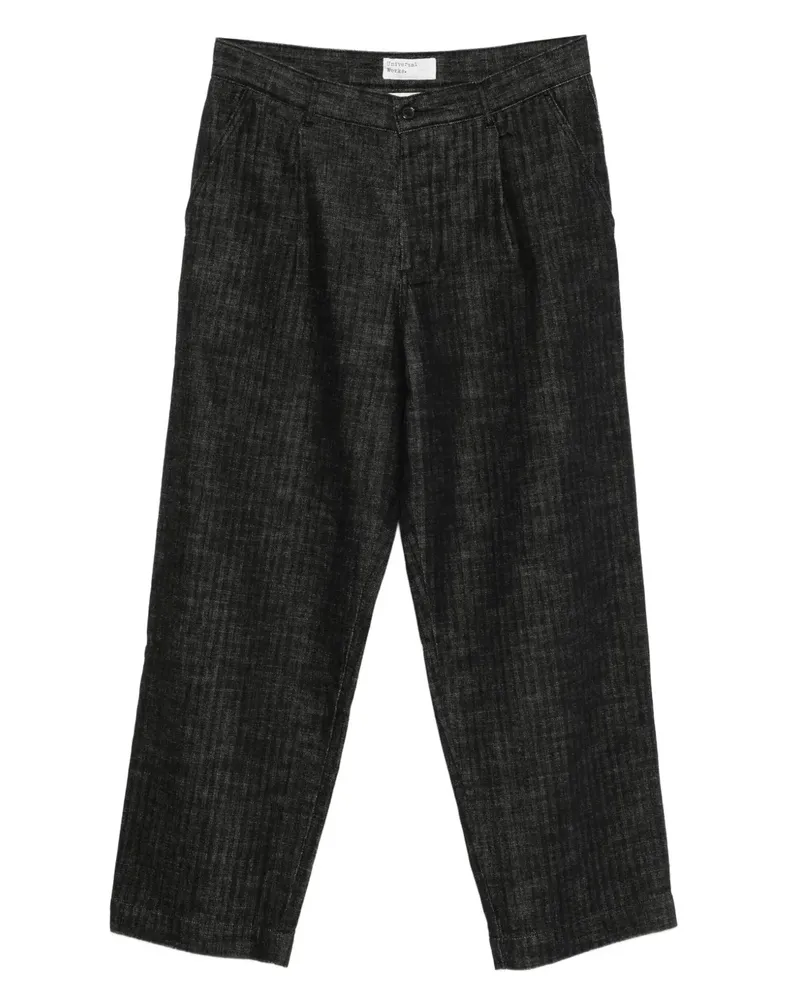 Universal Works Hose mit Falten - Schwarz Schwarz