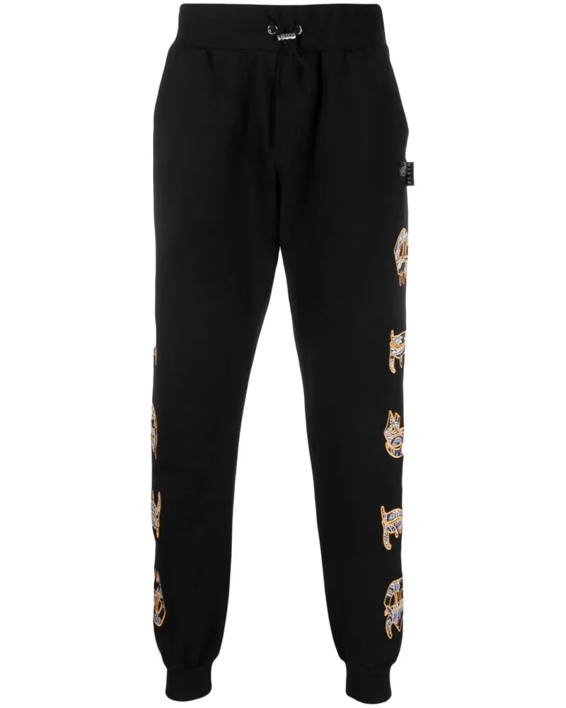 Philipp Plein Jogginghose mit Paisleymuster - Schwarz Schwarz
