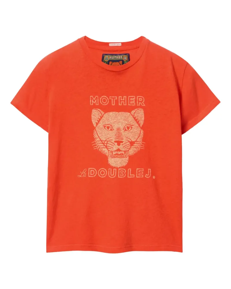 La DoubleJ x Mother The Sinful T-Shirt - Orange Orange