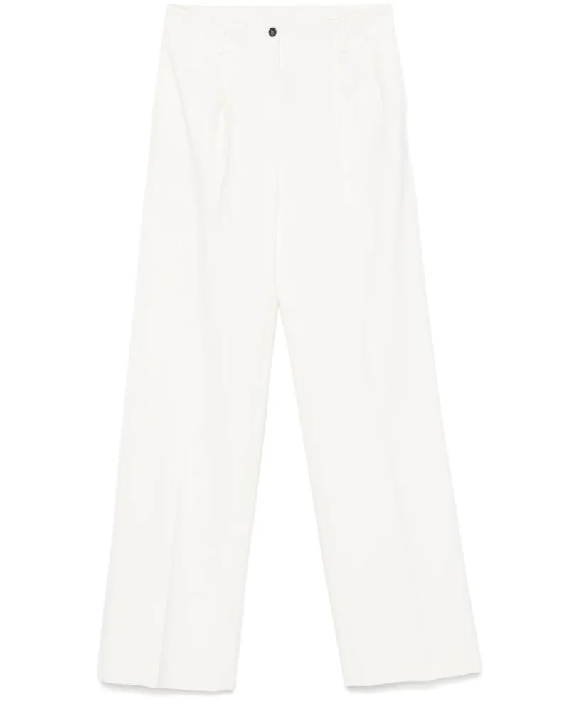 N° 21 Hose mit Bundfalten - Weiß Weiß
