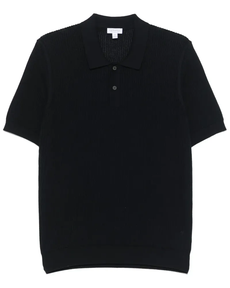 Sunspel Klassisches Poloshirt - Blau Blau