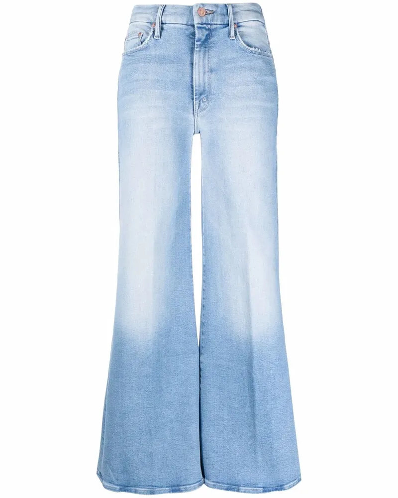 Mother Roller Jeans mit weitem Bein - Blau Blau