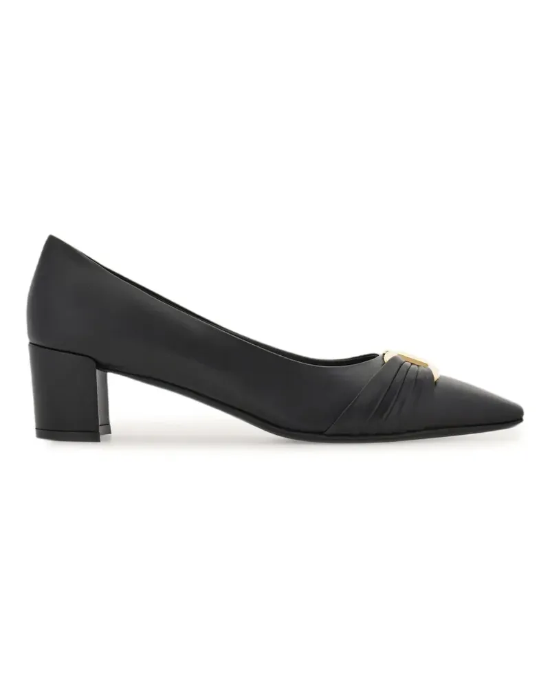 Ferragamo Gancini Ornament Pumps - Schwarz Schwarz
