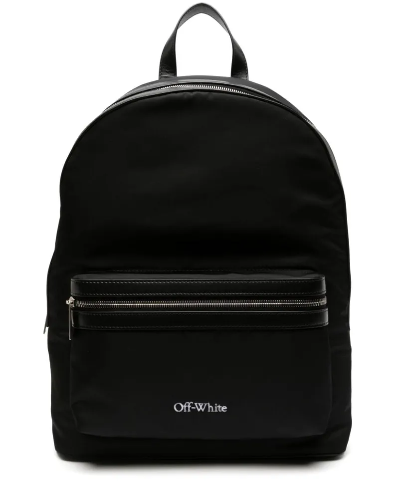 OFF-WHITE Rucksack mit Logo-Stickerei - Schwarz Schwarz