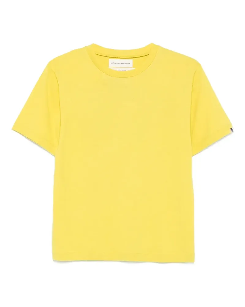 extreme cashmere T-Shirt mit Rundhalsausschnitt - Gelb Gelb