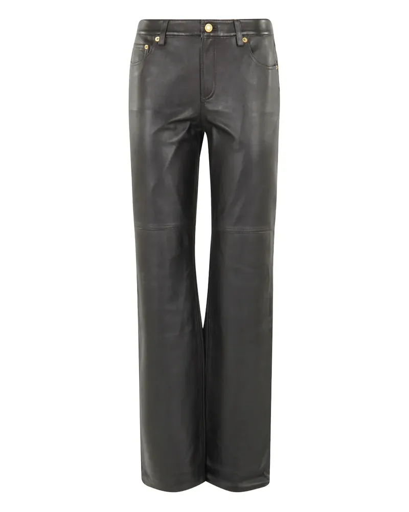 Michael Kors panelled leather trousers - Braun Braun