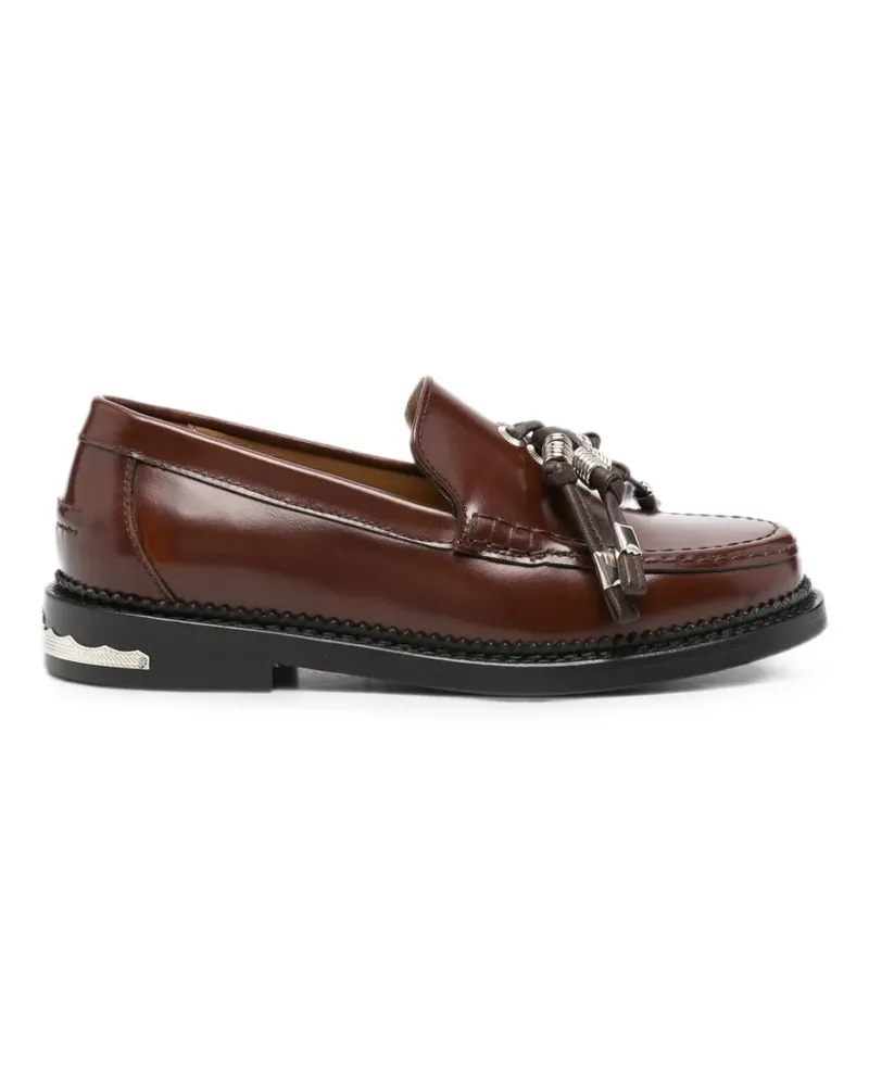 Toga Loafer mit Quasten und Beschlägen - Braun Braun