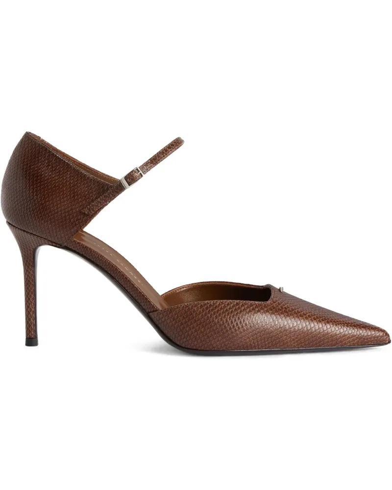 Giuseppe Zanotti Raquel D'Orsay Pumps 85mm - Braun Braun
