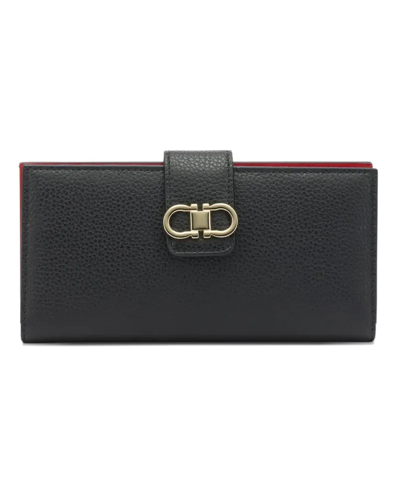 Ferragamo pebbled-leather wallet - Schwarz Schwarz