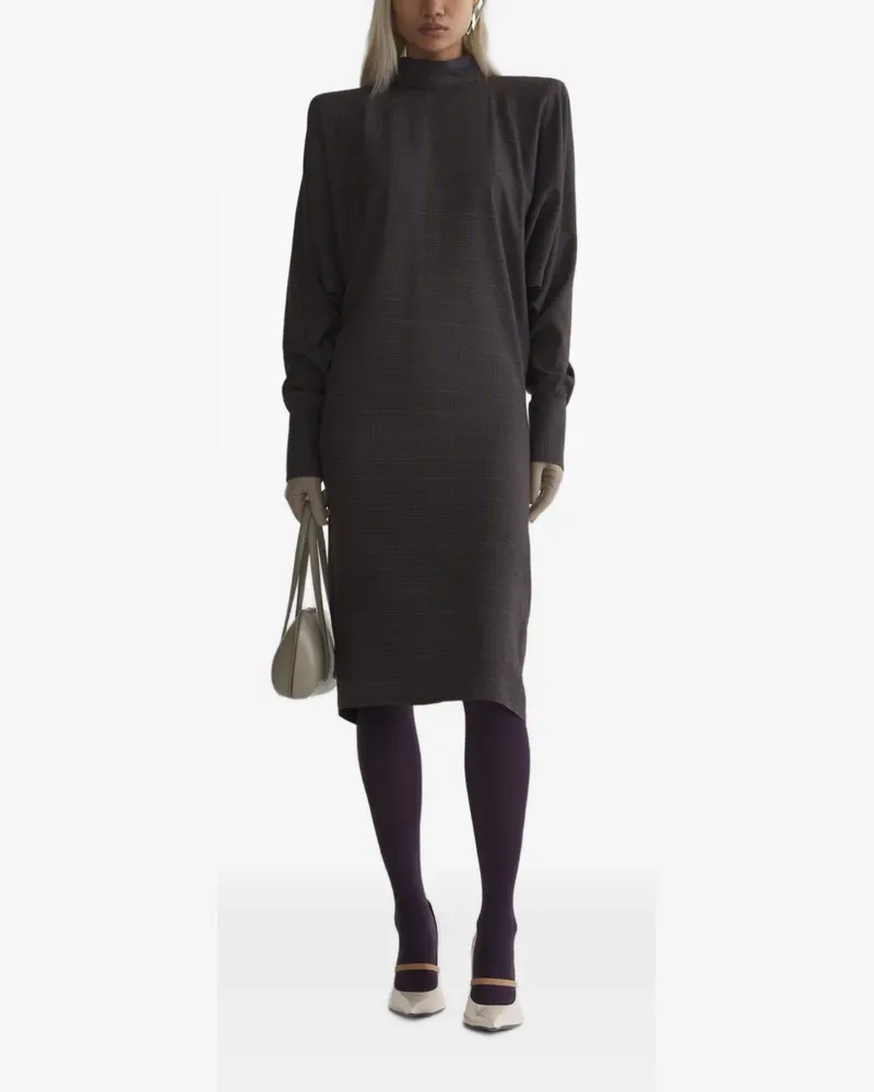 Thierry Mugler Kleid mit Fledermausärmeln - Braun Braun