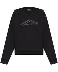 Dsquared2 Sweatshirt mit "Icon"-Print Schwarz