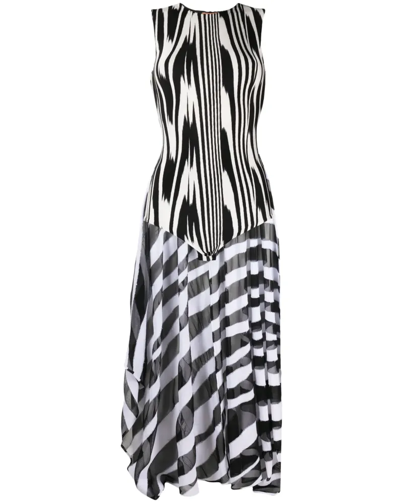 Missoni Body mit abstraktem Print - Schwarz Schwarz